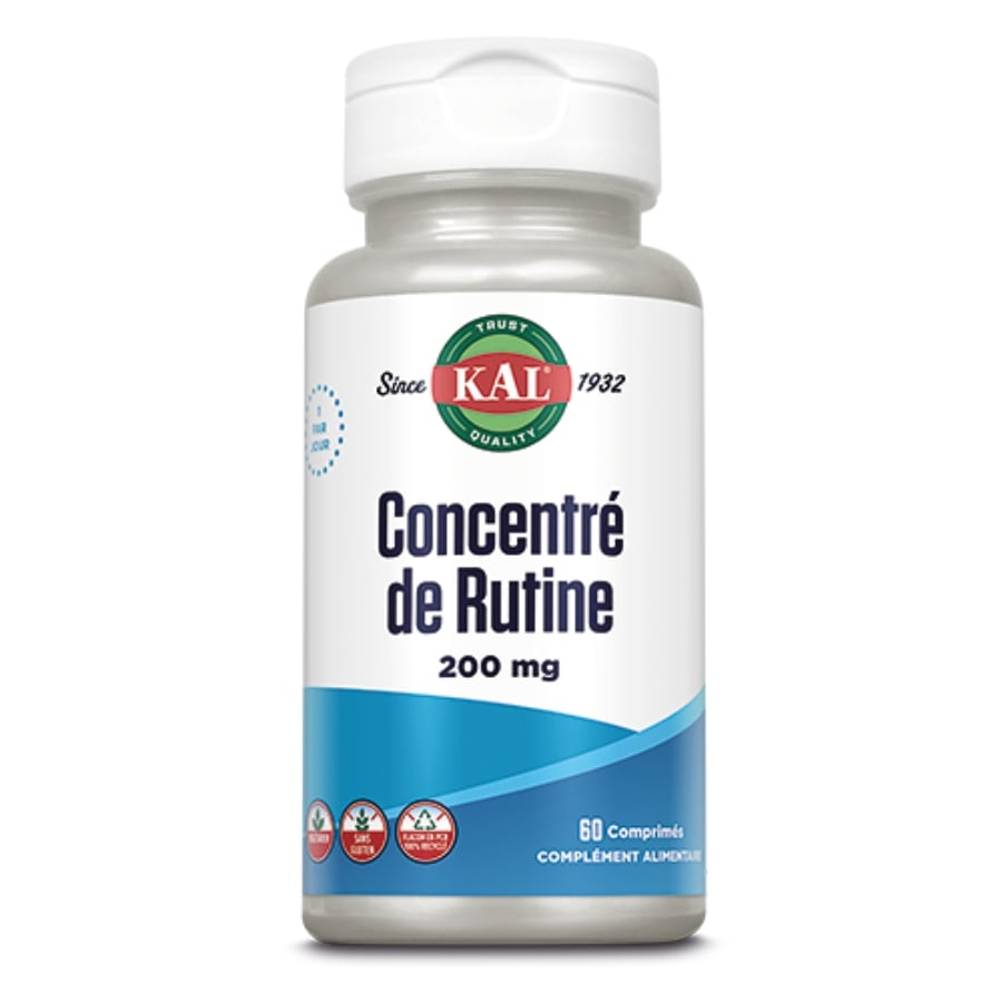 Une boite de 60 comprimés de Rutine 200 Mg de la marque KAL
