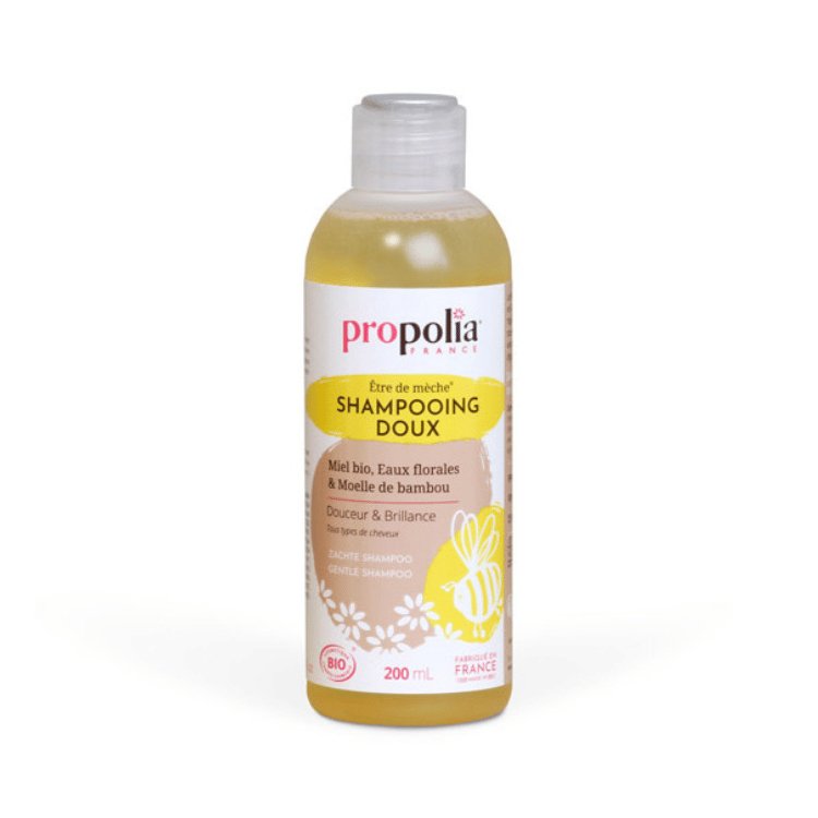 bouteille de shampooing doux de la marque propolia