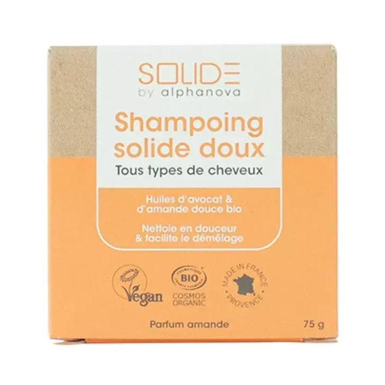 shampoing solide doux de la marque alphanova