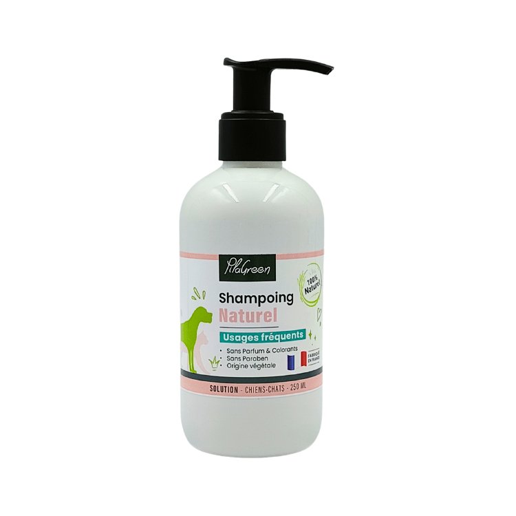 Shampooing pompe de 250ml pour animaux pour usages fréquents de la marque pilagreen