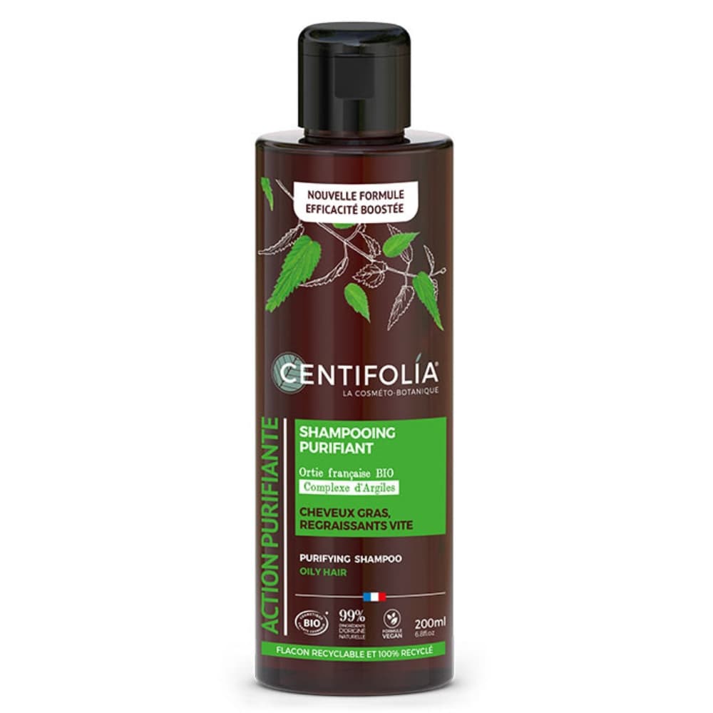 Un shampooing crème pour cheveux gras de 200 ml de la marque Centifolia