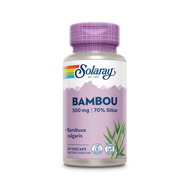 Boîte de 60 capsules de bambou 300mg de la marque Solaray