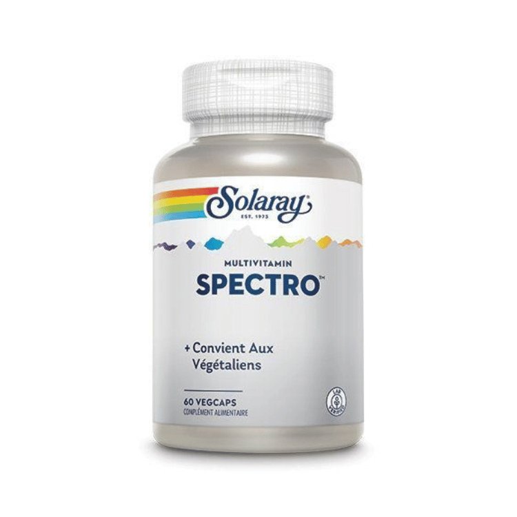 Boîte de 60 caspules de spectro multivitamin de la marque Solaray