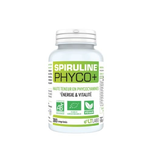 Une boite de 300 comprimés de Spiruline Bio Phyco+ LT Labo