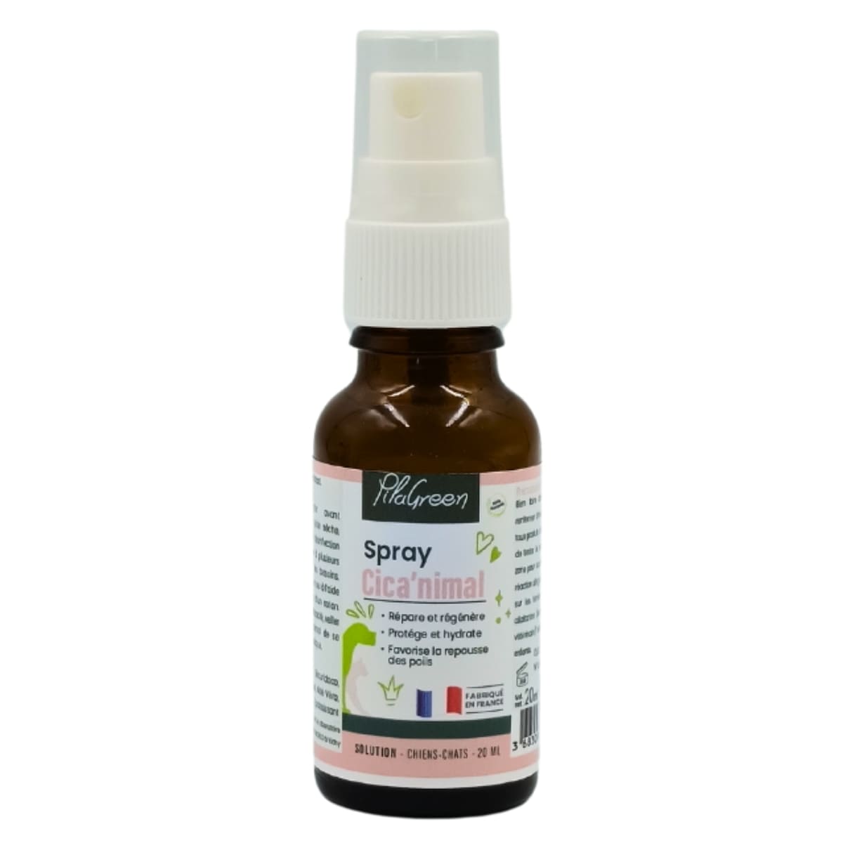 Un Spray Cica'nimal - Coussinets et Plaies - de 20ml - Pilagreen