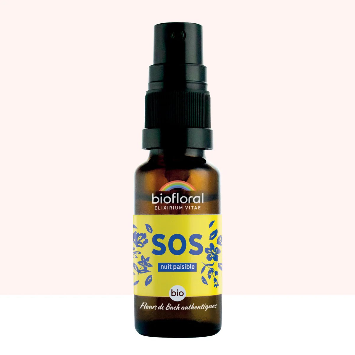 Un Spray SOS Nuit Paisible aux Fleurs de Bach Bio Biofloral