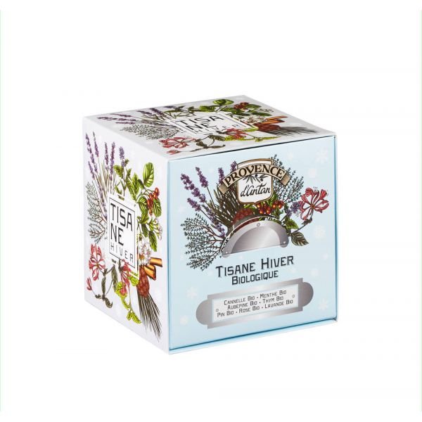 Tisane Cube Hiver Bio - Recharge Carton 24 Sachets - Provence d'Antan