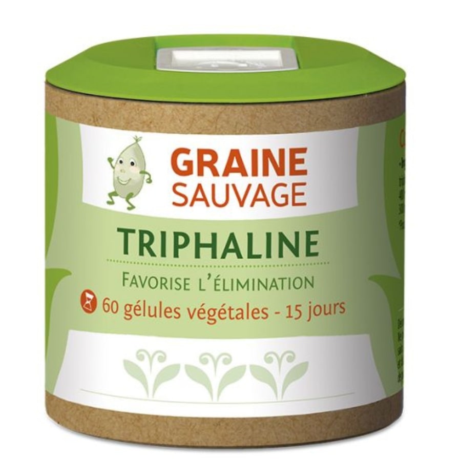 Une boîte de 60 gélules de Triphaline de la marque Graine sauvage