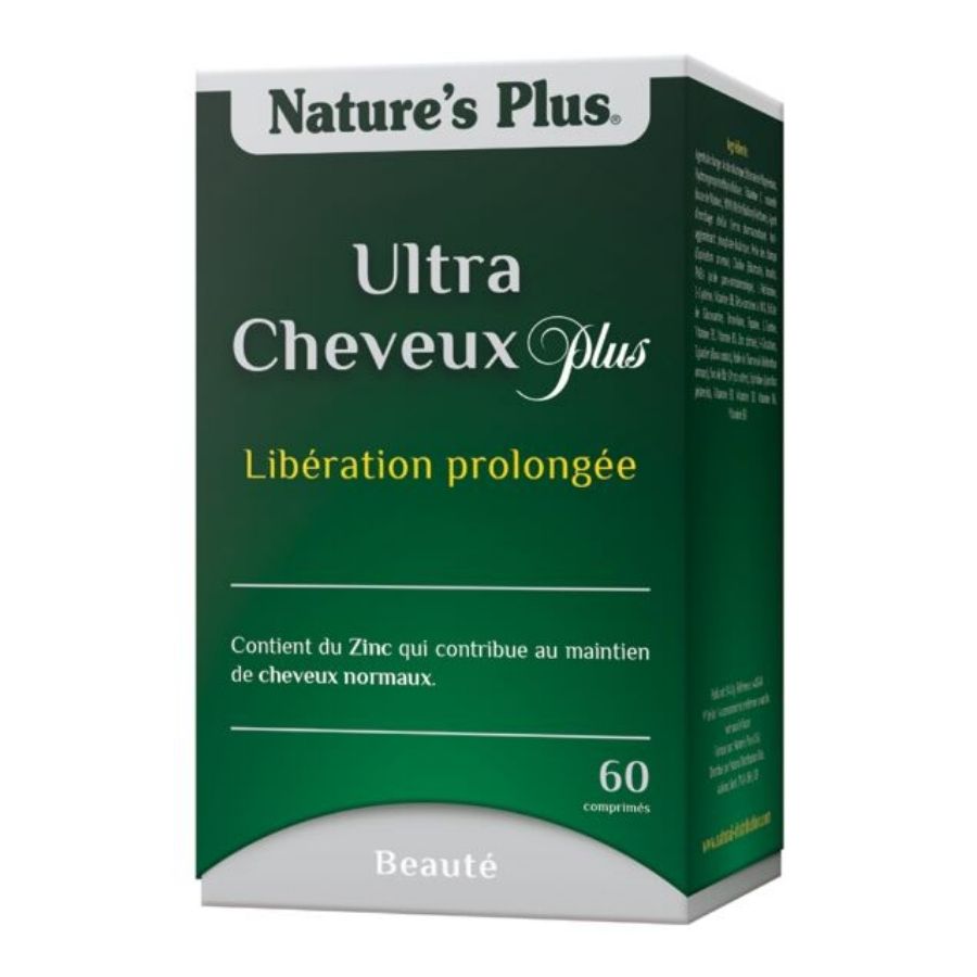 Ultra Cheveux Plus avec MSM (60 caps) - Action Prolongée - Nature's Plus