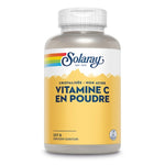 Un pot de 227 grammes de Vitamine C En Poudre, Non Acide, de la marque SOLARAY