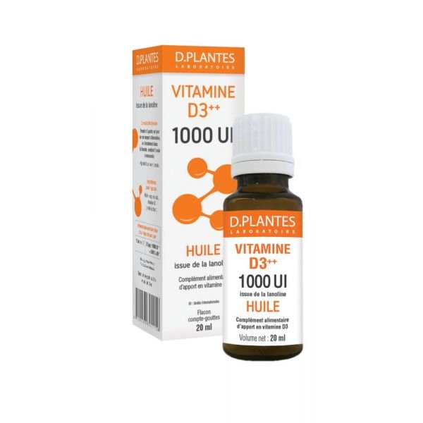 Vitamine D3++ 1000 Ui Huile - Flacon 20 Ml