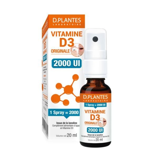 Vitamine D3 2000 Ui Originale Spray - 20 Ml - D.Plantes