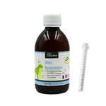 Flacon de 250ml de Voies Respiratoires de Pilagreen, complément naturel pour améliorer la respiration et apaiser les inflammations chez les chiens et chats.